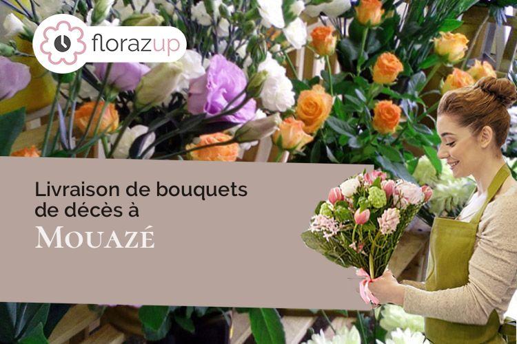 créations de fleurs pour un deuil à Mouazé (Ille-et-Vilaine/35250)