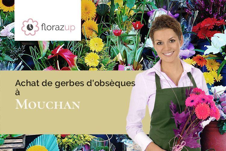 gerbes de fleurs pour un enterrement à Mouchan (Gers/32330)