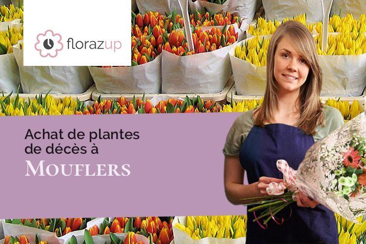 créations florales pour un décès à Mouflers (Somme/80690)