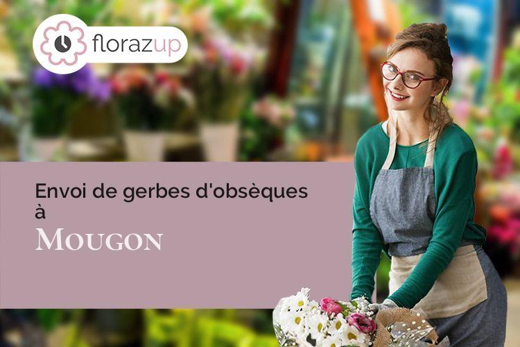 créations florales pour un décès à Mougon (Deux-Sèvres/79370)
