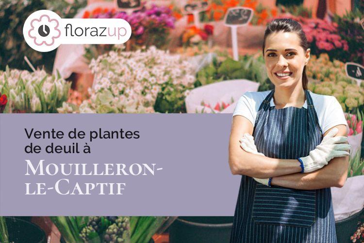 coeur de fleurs pour un enterrement à Mouilleron-le-Captif (Vendée/85000)