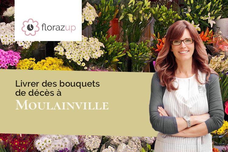 gerbes de fleurs pour une crémation à Moulainville (Meuse/55400)