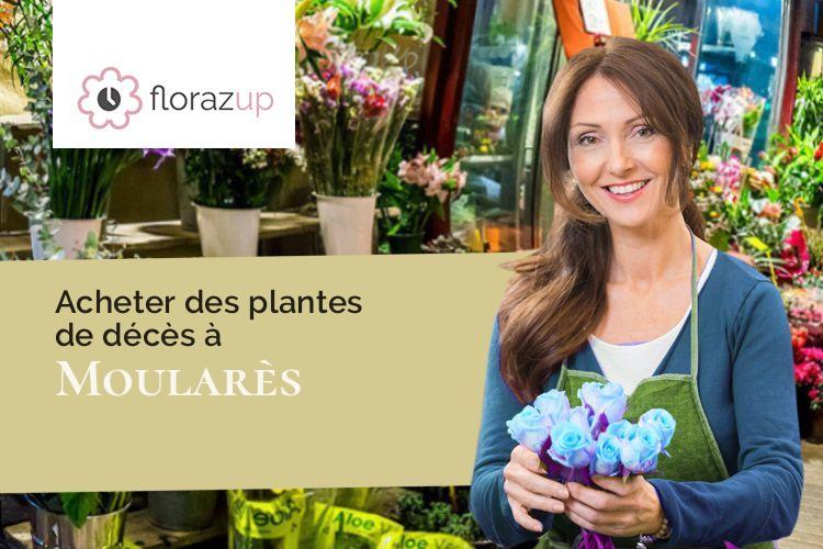 couronnes de fleurs pour une crémation à Moularès (Tarn/81190)