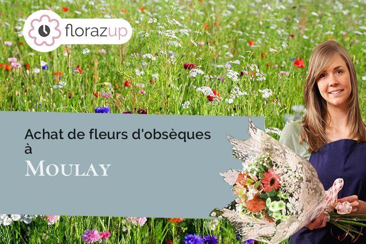 couronnes florales pour un décès à Moulay (Mayenne/53100)
