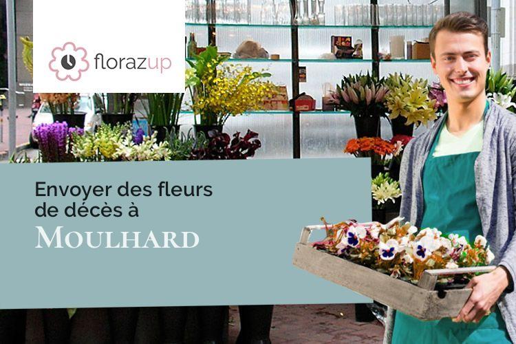 compositions florales pour un décès à Moulhard (Eure-et-Loir/28160)