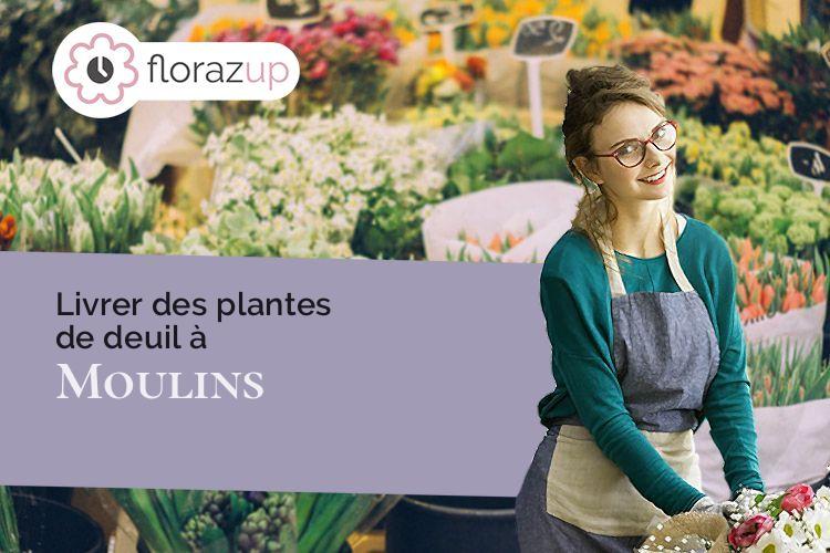 créations florales pour une crémation à Moulins (Allier/03000)