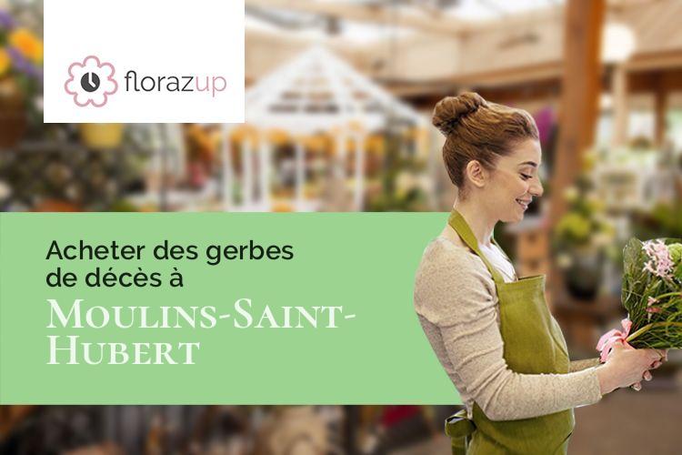 créations florales pour des obsèques à Moulins-Saint-Hubert (Meuse/55700)