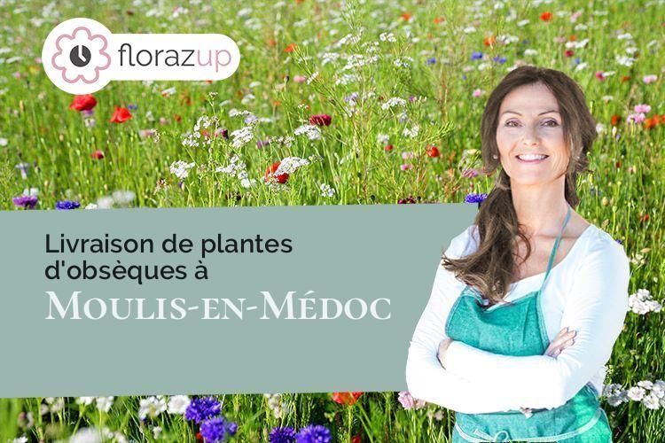 bouquets de fleurs pour des funérailles à Moulis-en-Médoc (Gironde/33480)