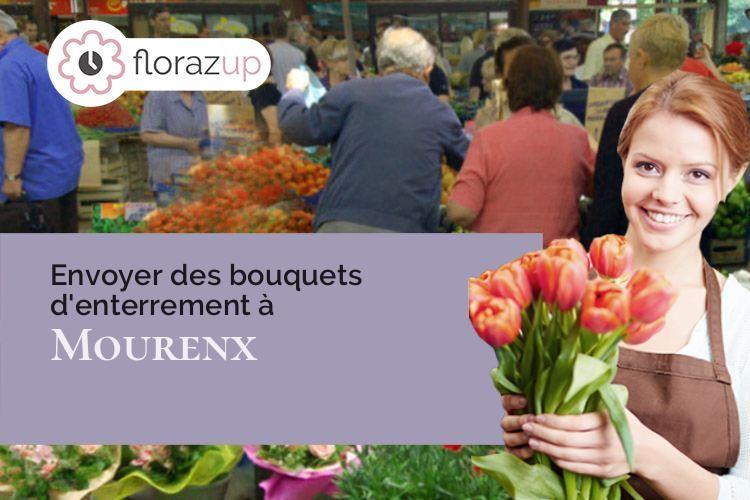 coeur de fleurs pour un enterrement à Mourenx (Pyrénées-Atlantiques/64150)
