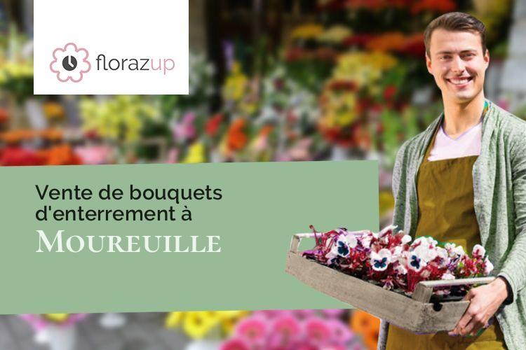 compositions de fleurs pour un enterrement à Moureuille (Puy-de-Dôme/63700)