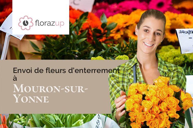 bouquets de fleurs pour des funérailles à Mouron-sur-Yonne (Nièvre/58800)