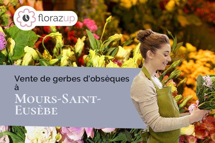 créations florales pour des obsèques à Mours-Saint-Eusèbe (Drôme/26540)