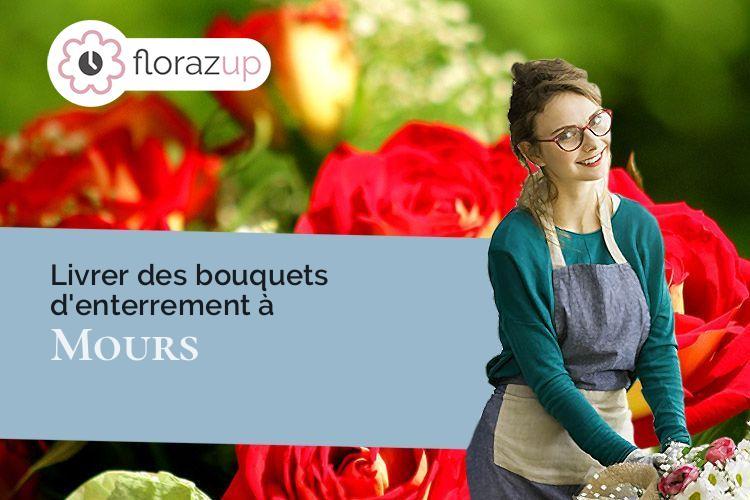 couronnes florales pour un enterrement à Mours (Val-d'Oise/95260)