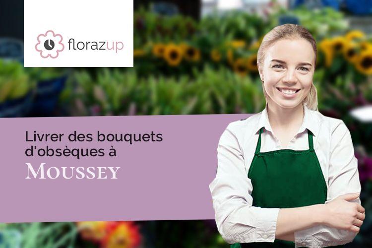 coeurs de fleurs pour un enterrement à Moussey (Aube/10800)