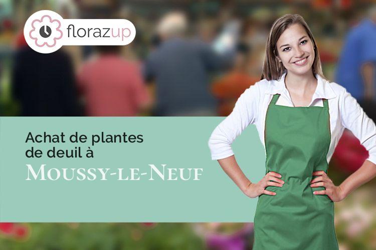 couronnes de fleurs pour des obsèques à Moussy-le-Neuf (Seine-et-Marne/77230)