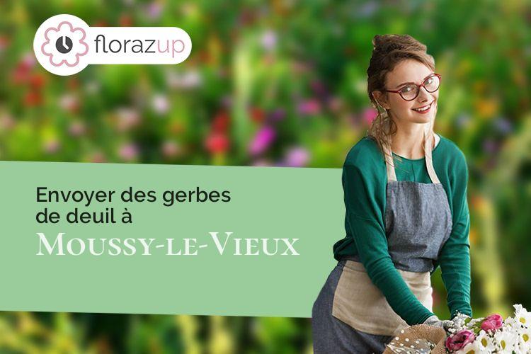 gerbes de fleurs pour un enterrement à Moussy-le-Vieux (Seine-et-Marne/77230)