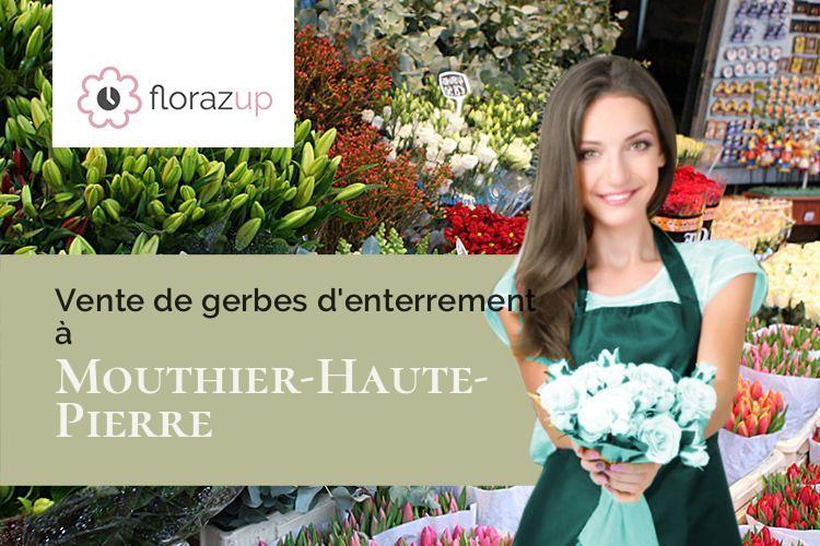 coeurs de fleurs pour un enterrement à Mouthier-Haute-Pierre (Doubs/25920)