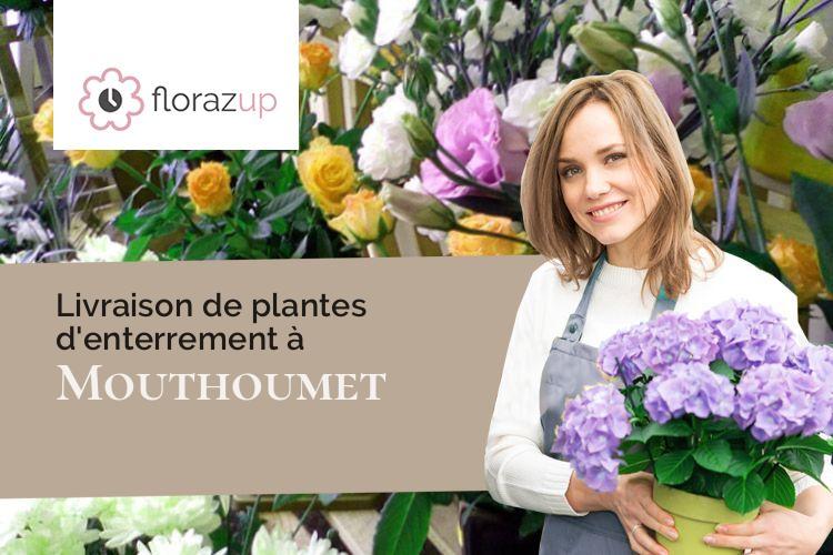 couronnes florales pour un deuil à Mouthoumet (Aude/11330)