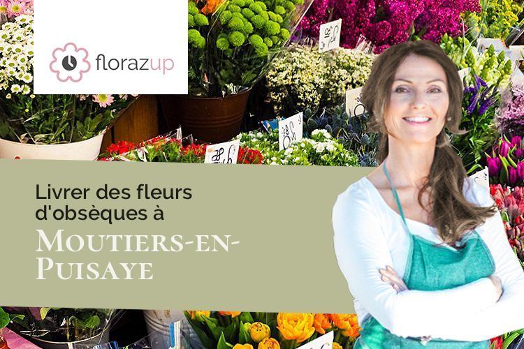 créations florales pour un décès à Moutiers-en-Puisaye (Yonne/89520)