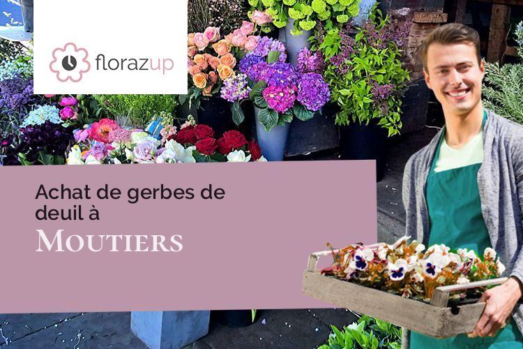 couronnes de fleurs pour un enterrement à Moutiers (Ille-et-Vilaine/35130)