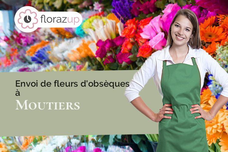 couronnes florales pour un décès à Moutiers (Meurthe-et-Moselle/54660)