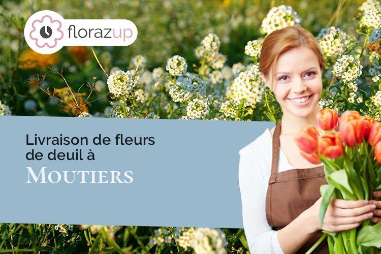 compositions de fleurs pour un deuil à Moutiers (Savoie/73600)