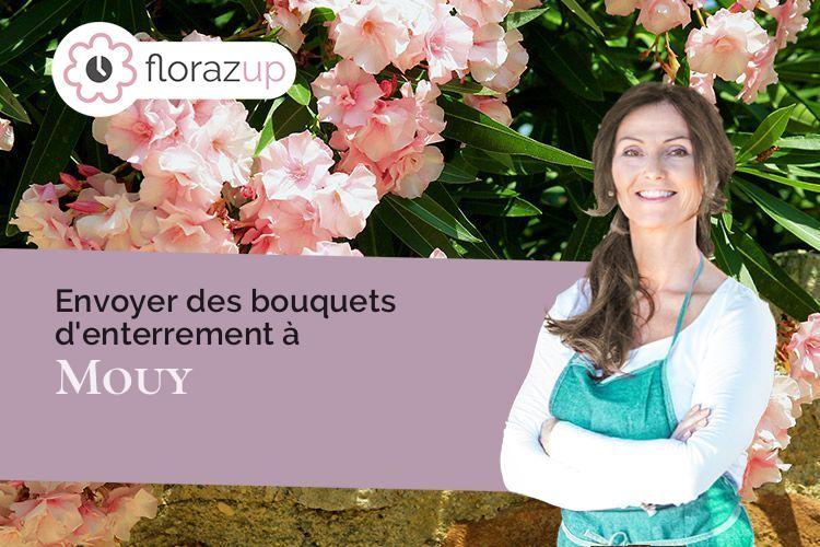couronnes de fleurs pour un enterrement à Mouy (Oise/60250)