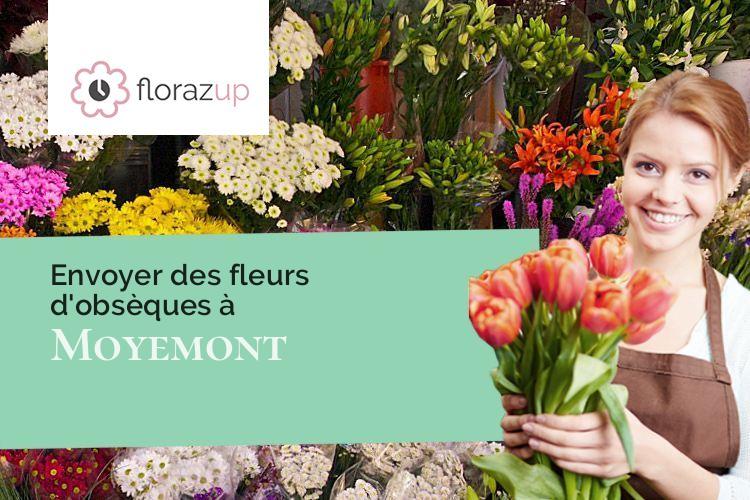 coeurs de fleurs pour un décès à Moyemont (Vosges/88700)