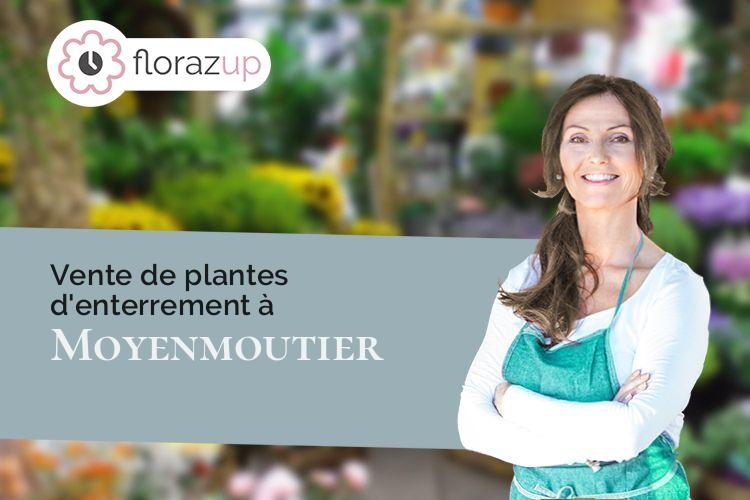 gerbes de fleurs pour un décès à Moyenmoutier (Vosges/88420)