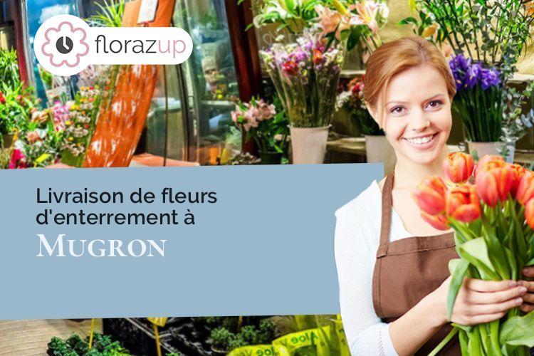 couronnes florales pour des funérailles à Mugron (Landes/40250)