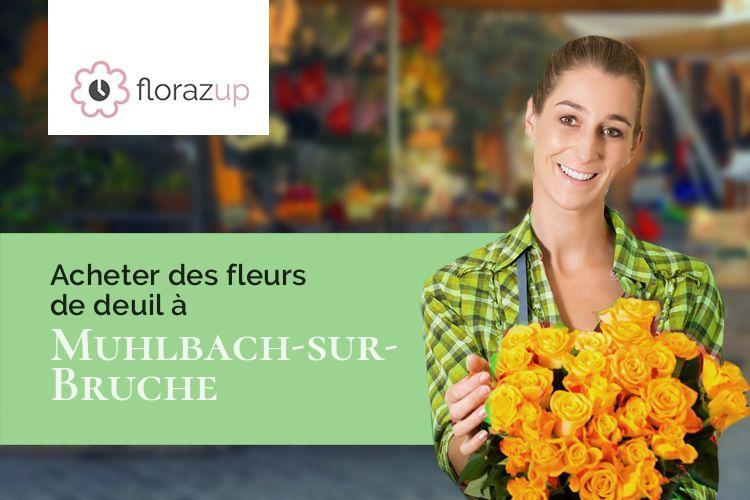 coeurs de fleurs pour des funérailles à Muhlbach-sur-Bruche (Bas-Rhin/67130)