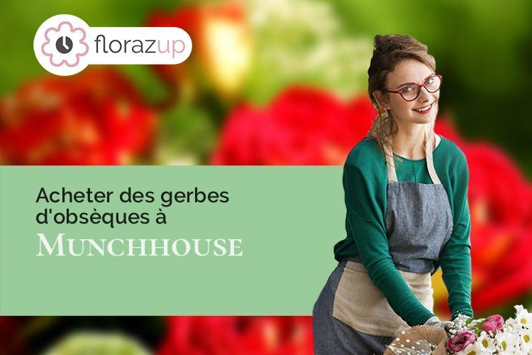 fleurs deuil pour des obsèques à Munchhouse (Haut-Rhin/68740)