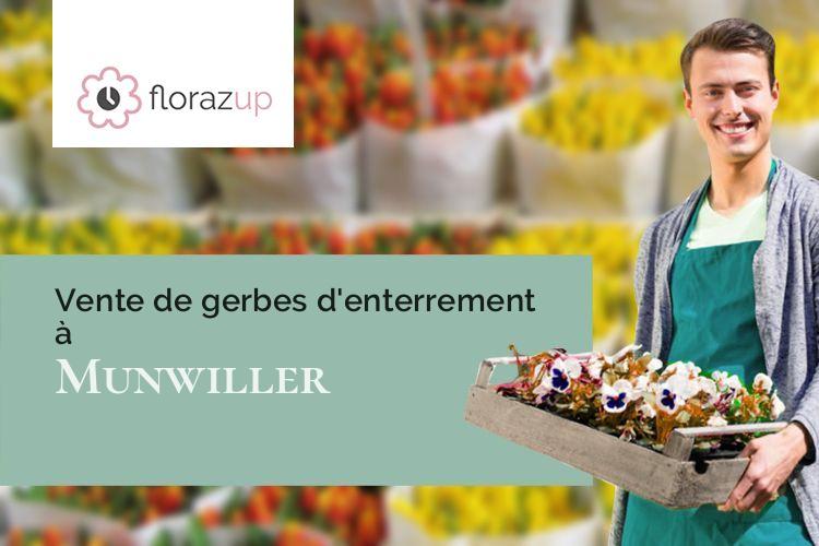 couronnes florales pour des obsèques à Munwiller (Haut-Rhin/68250)
