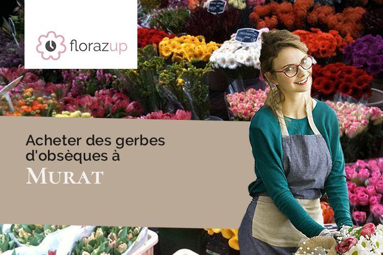 compositions de fleurs pour un deuil à Murat (Allier/03390)