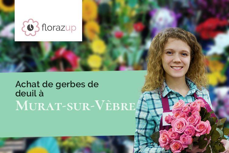 gerbes de fleurs pour un décès à Murat-sur-Vèbre (Tarn/81320)