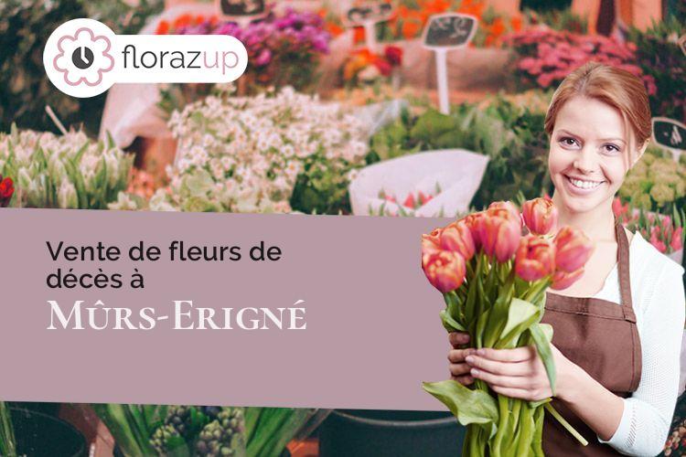 coupes de fleurs pour des funérailles à Mûrs-Erigné (Maine-et-Loire/49130)