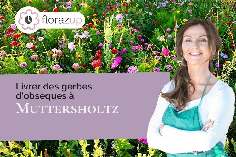 compositions de fleurs pour un décès à Muttersholtz (Bas-Rhin/67600)