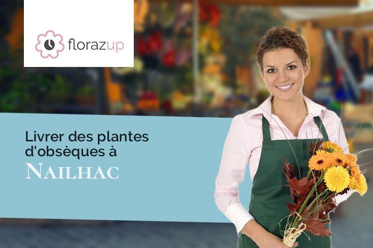 gerbes de fleurs pour un décès à Nailhac (Dordogne/24390)
