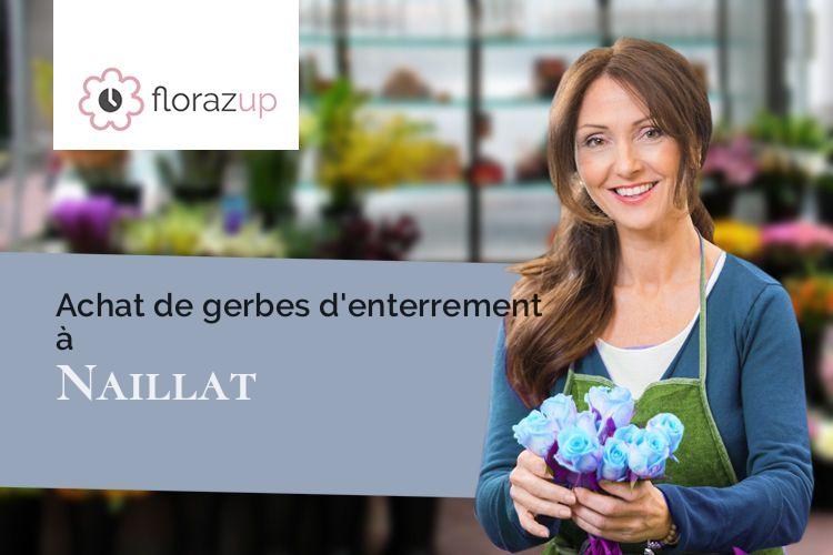 croix de fleurs pour un enterrement à Naillat (Creuse/23800)