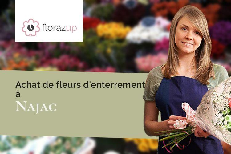 coupes de fleurs pour un décès à Najac (Aveyron/12270)