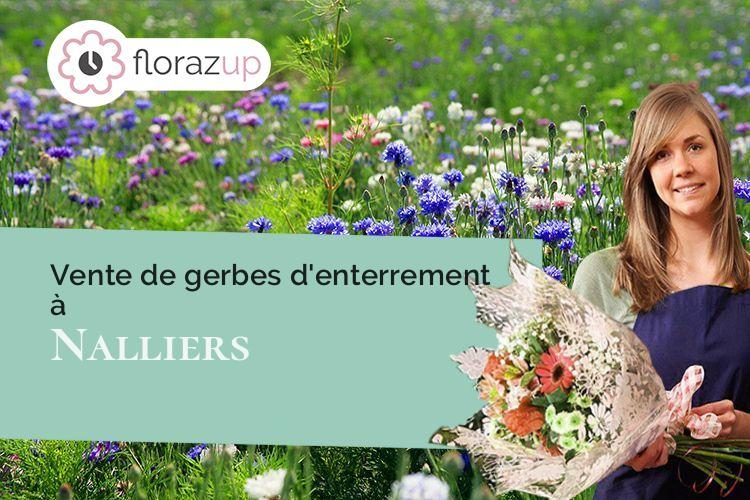 coupes de fleurs pour des obsèques à Nalliers (Vendée/85370)