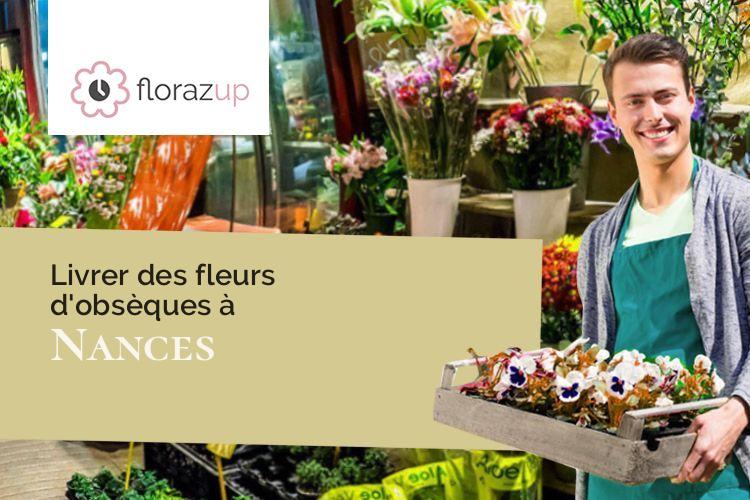 créations de fleurs pour un décès à Nances (Savoie/73470)