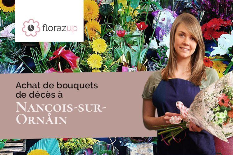 compositions florales pour un enterrement à Nançois-sur-Ornain (Meuse/55500)