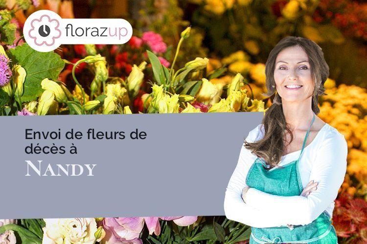 compositions de fleurs pour une crémation à Nandy (Seine-et-Marne/77176)