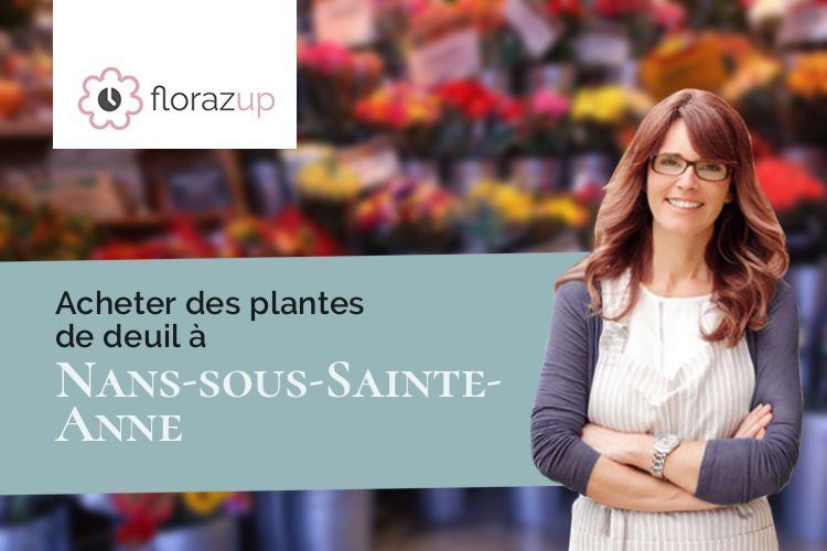 compositions florales pour un décès à Nans-sous-Sainte-Anne (Doubs/25330)