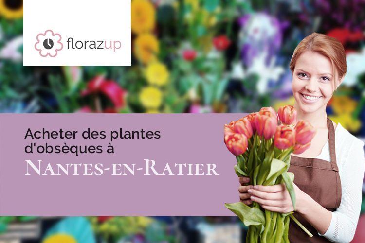 croix de fleurs pour un enterrement à Nantes-en-Ratier (Isère/38350)