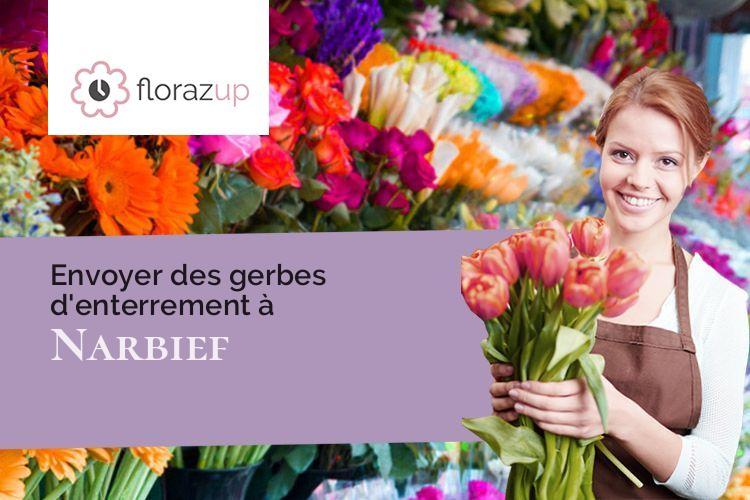 coeurs de fleurs pour un enterrement à Narbief (Doubs/25210)