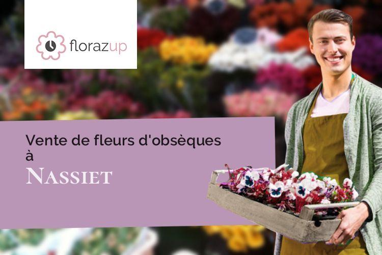 compositions florales pour des funérailles à Nassiet (Landes/40330)