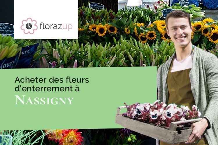 créations florales pour des funérailles à Nassigny (Allier/03190)