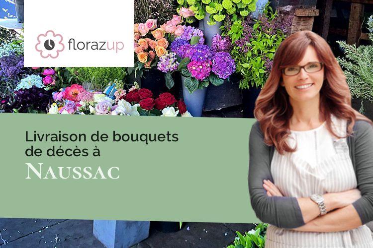couronnes florales pour une crémation à Naussac (Lozère/48300)